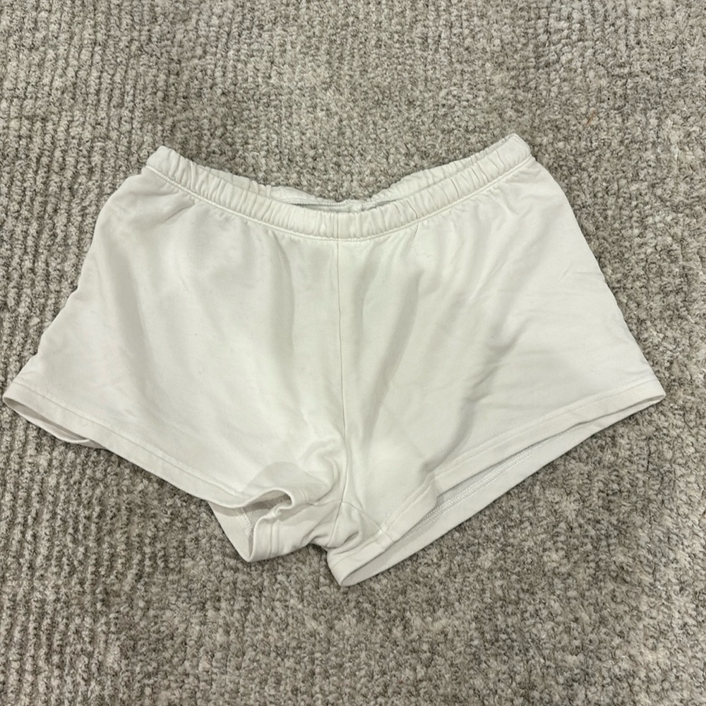 White aerie sweat shorts